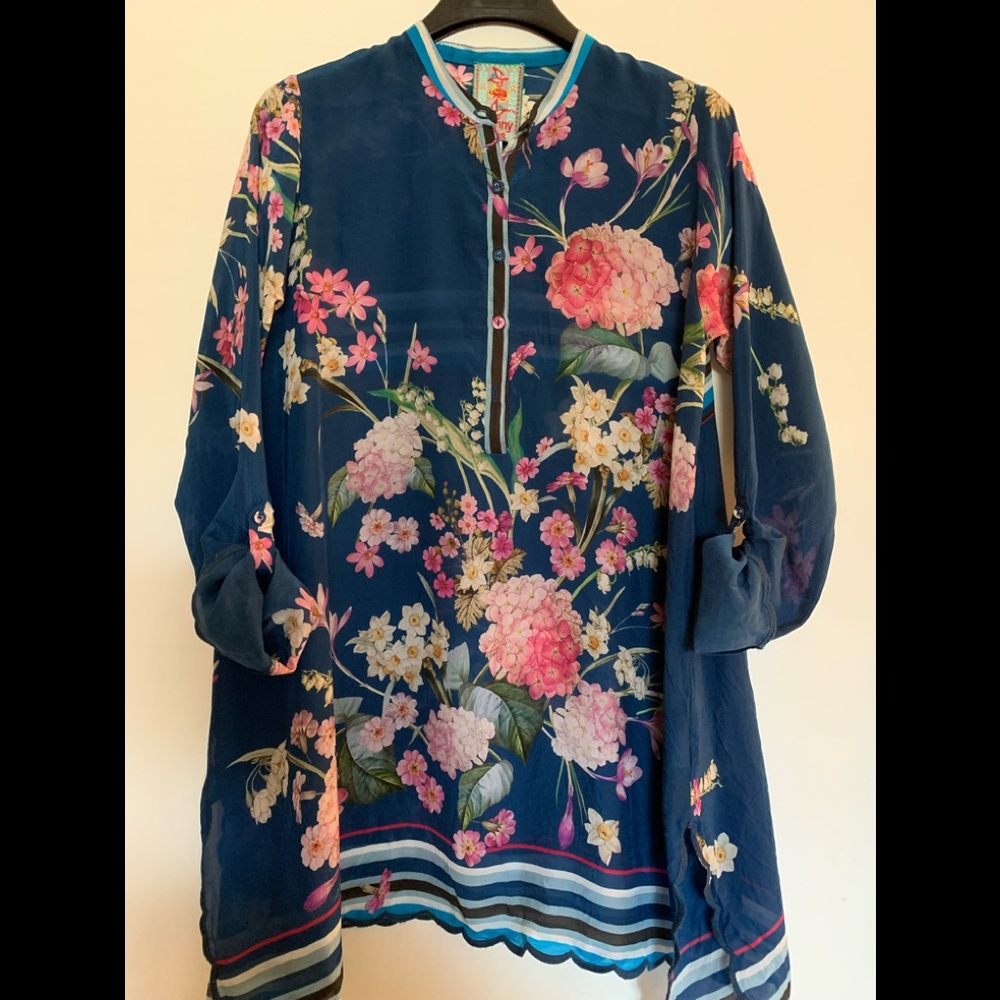 JohnnyWas Bobo Floral Blouse. XS
